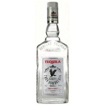3 Sombreros Silver tequila 0,7L 38%