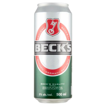 Becks sör 0,5l 5% dob