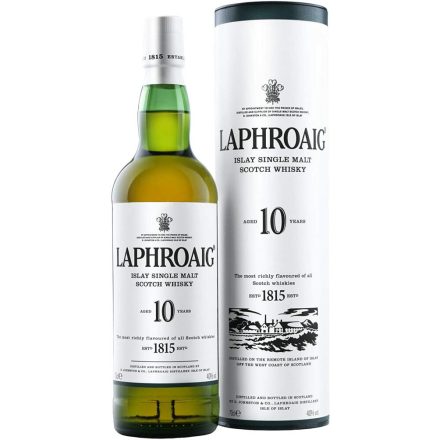 Laphroaig 10 éves whisky 0,7l 40% DD.