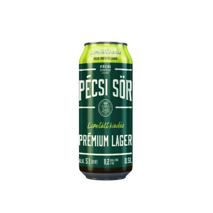 Pécsi Prémium Lager sör 0,5l dob.