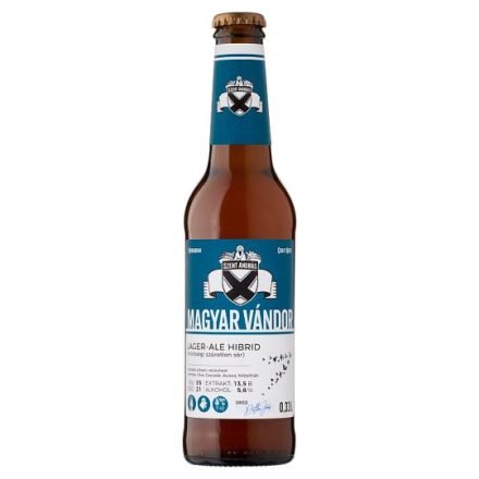 Szent András Magyar Vándor ale/lager hibrid sör 0,33l 5,6%
