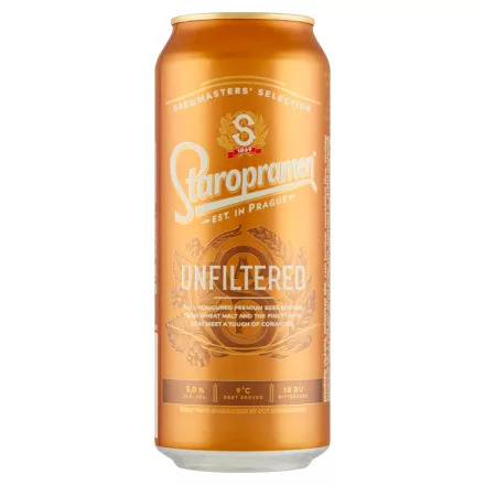 Staropramen Unfiltered sör 0,5l dob.