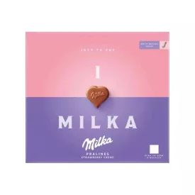 Milka Praliné I Love epres joghurtkrém 110g B