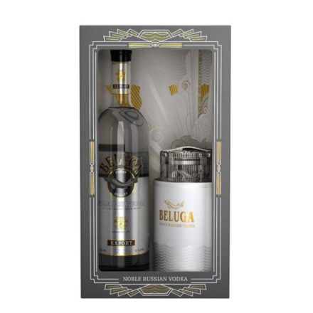 Beluga Noble Vodka 1L 40% + kaviártartó PDD