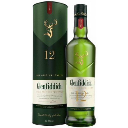 Glenfiddich 12 éves whisky 1L 40% DD