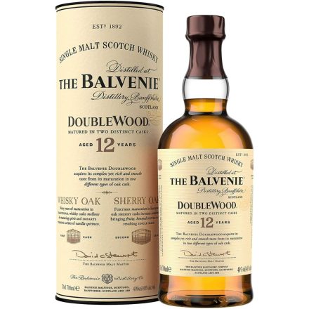 The Balvenie Double Wood 12 Éves Single Malt Skót Whisky 0,7l 40%