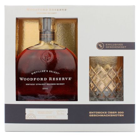 Woodford Reserve Bourbon Whiskey 0,7l 43,2% + pohár DD