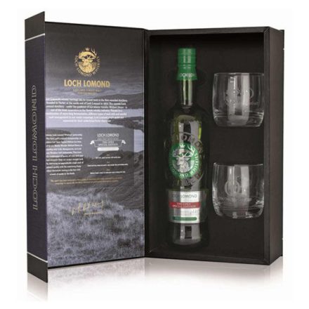 Loch Lomond The Open Special Edition Skót Whisky 2 pohárral díszdobozban