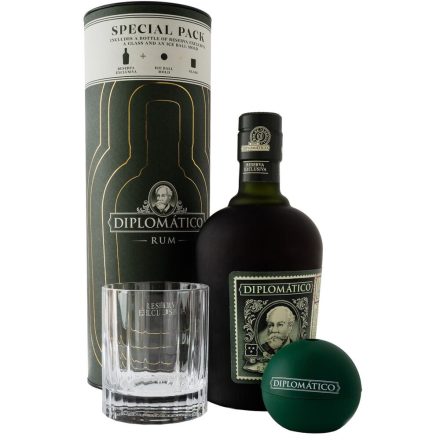 Diplomatico Reserva Exclusiva rum 0,7l 40% TC pohár,jégkészítő DD