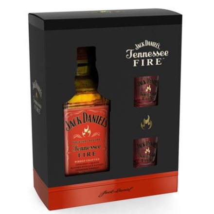 Jack Daniels Fire 0,7l 35% + 2 pohár DD