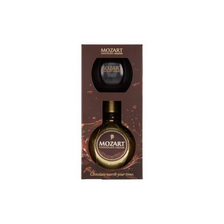 Mozart Chocolate Cream likőr 0,5l 17,5% + pohár DD
