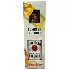 Jim Beam whiskey 0,7L 40% + 1 pohár DD