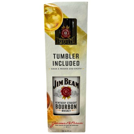 Jim Beam whiskey 0,7L 40% + 1 pohár DD