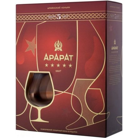 Ararat 5* 5 éves brandy 0,7l + pohár DD