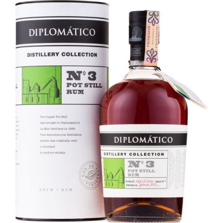 Diplomatico TDC N3 Single Pot Still rum 0,7l 47% DD