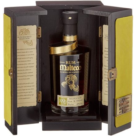 Malteco Vintage 1990 Rum fa díszdobozban 0,7l 40%