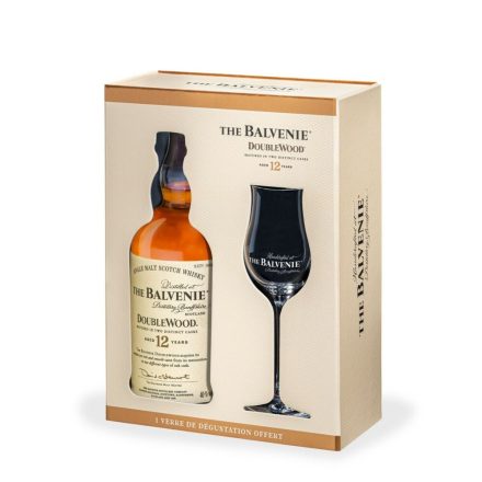 Balvenie 12 éves Double Wood Skót Whisky Pohárral 0,7 l, 40%
