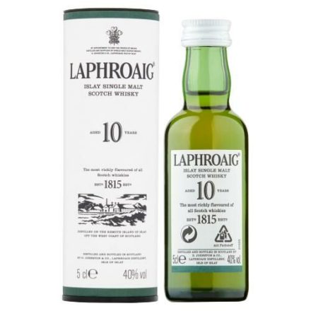 Laphroaig 10 éves whisky 0,05l 40% mini