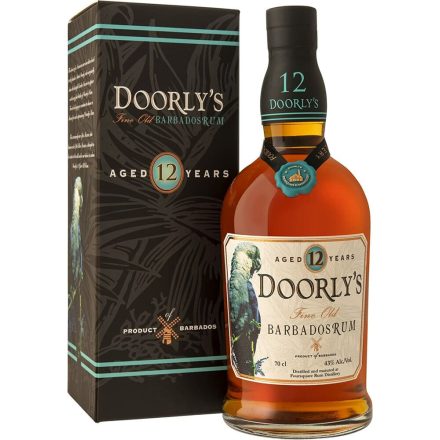 Doorlys 12 éves Fine Old Barbados rum 0,7l 43%***