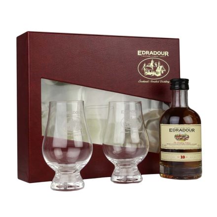 Edradour 10 éves whisky 0,7l 40% + 2 pohár prémium DD