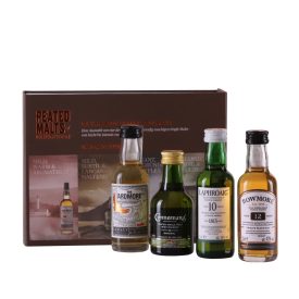   Miniset Peated Malt whisky 4x0,05l DD Ardmore,Bowmore,Connemara,Laphroaig
