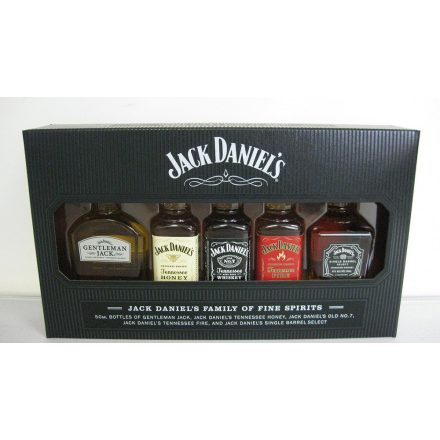 Jack Daniels Family Whiskey Pack (Gentleman,Honey,Black,Fire,SB) 5x0,05l 39% DD