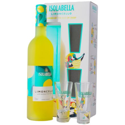Isolabella Limoncello likőr 0,7l 30% + 2 pohár DD