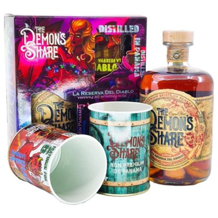 The Demons Share rum 0,7l 40% + 2 pohár DD