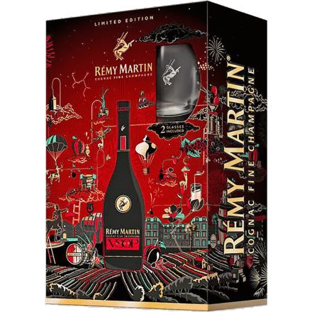 Remy Martin VSOP konyak 0,7l 40% + 2 pohár DD Limited Edition