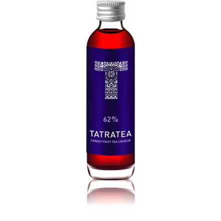 Tatratea Erdei gyümölcsös tea likőr 0,04l 62% (lila) mini