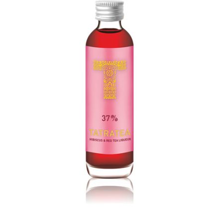 Tatratea Hibiszkusz - vörös tea likőr 0,04l 37% (pink) mini