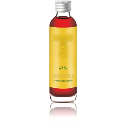 Tatratea Flower Tea likőr 0,04l 47% (sárga) mini