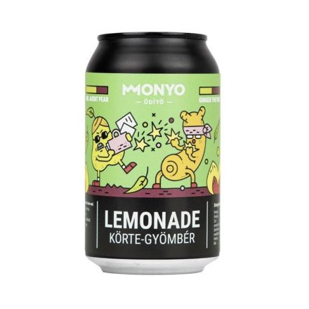 Monyo Körte-Gyömbér Lemonade 0,33l