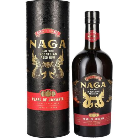 Naga Pearl of Jakarta Triple Cask Aged Small Batch Rum Díszdobozban