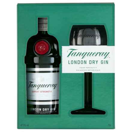 Tanqueray Export Strength gin 0,7l 43,1% + pohár DD