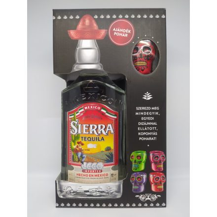 Sierra Silver tequila 0,7L 38% + pohár DD