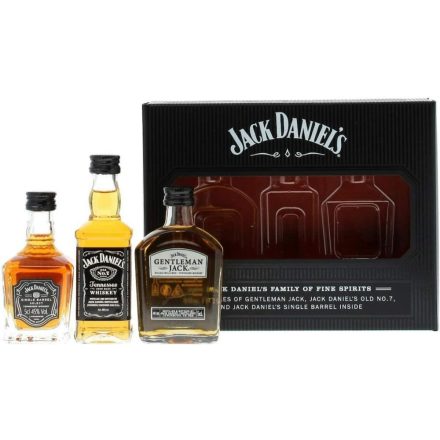 Jack Daniels Family Whiskey Mini Pack (Gentleman,Black,SB) 3x0,05l DD
