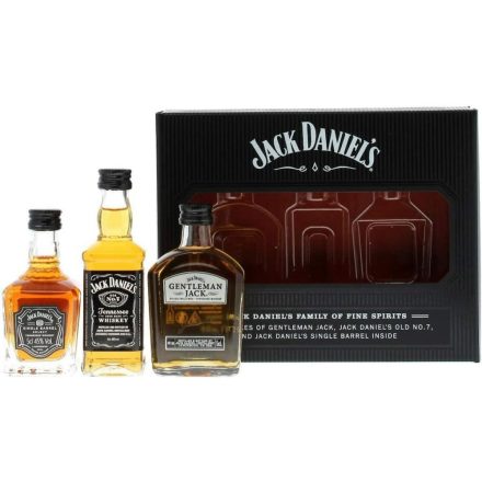 Jack Daniels Family Whiskey Mini Pack (Gentleman,Black,SB) 3x0,05l DD