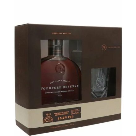 Woodford Reserve Bourbon Whiskey 0,7l 45,2% + pohár DD