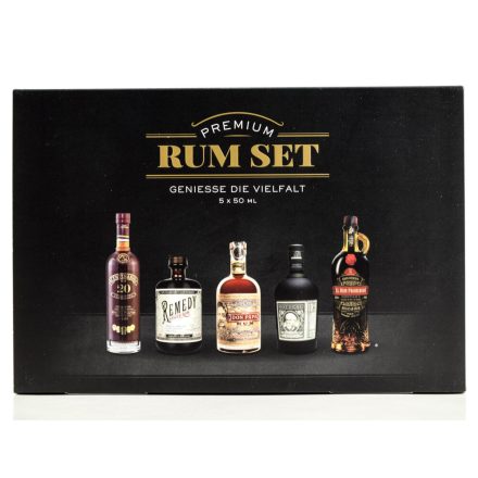 Premium Rum Set 5x0,05l Centenario, Don Papa, Remedy, Botucal, Prohibido DD