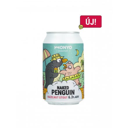 Monyo Naked Penguin - Hazelnut Stout sör 0,33l 6,3% 1/12