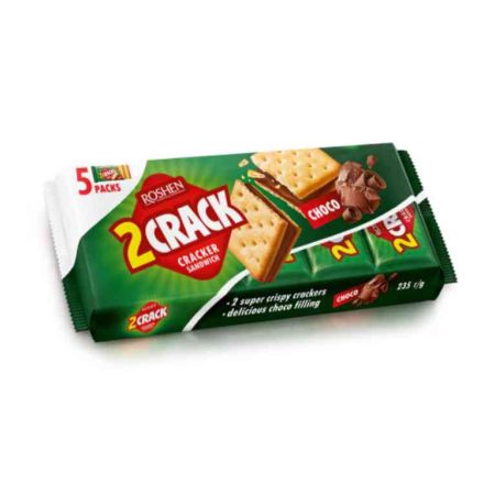 Roshen 2crack 235g csokoládé krémmel töltött keksz B