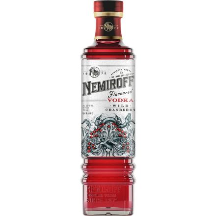 Nemiroff Wild Cranberry Vörösáfonya vodka 1L 40%