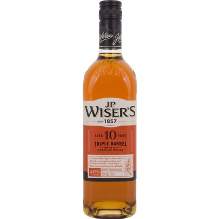 J.P.Wisers 10 éves Triple Barrel whisky 0,7l 40%