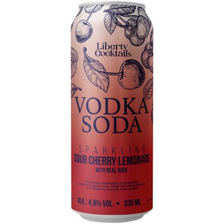 Liberty Sour Cherry Lemonade Vodka Soda 0,33l 4,9% 1/24