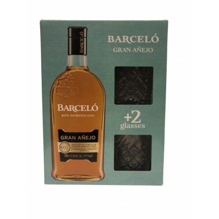 Barceló Gran Anejo rum 0,7l 37,5% + 2 pohár DD