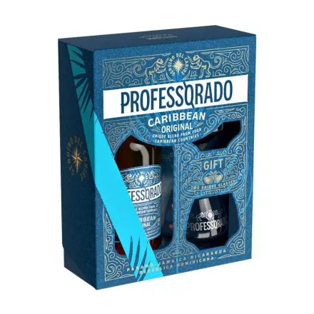 Professorado Original rum 0,5l 38% + 2 pohár DD