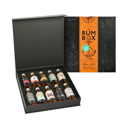 The Rum Box Turquoise By World Class Rum 10x0,05l 41,2% DD