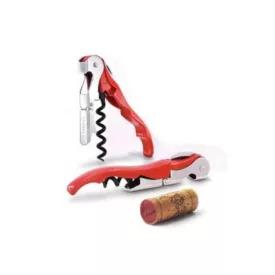 Pulltex Classic sommelier dugóhúzó piros bőrtokkal