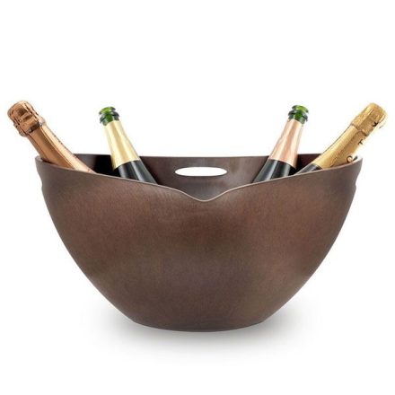 Pulltex Ice Bucket Dark Wood XL nagy méretű pezsgős vödör